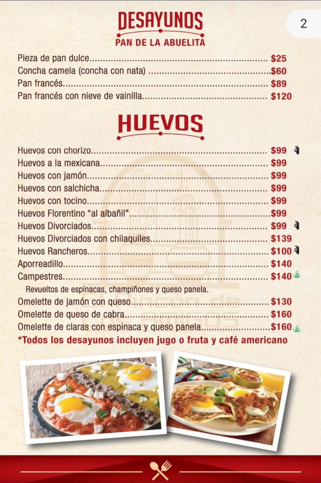 Menú 2